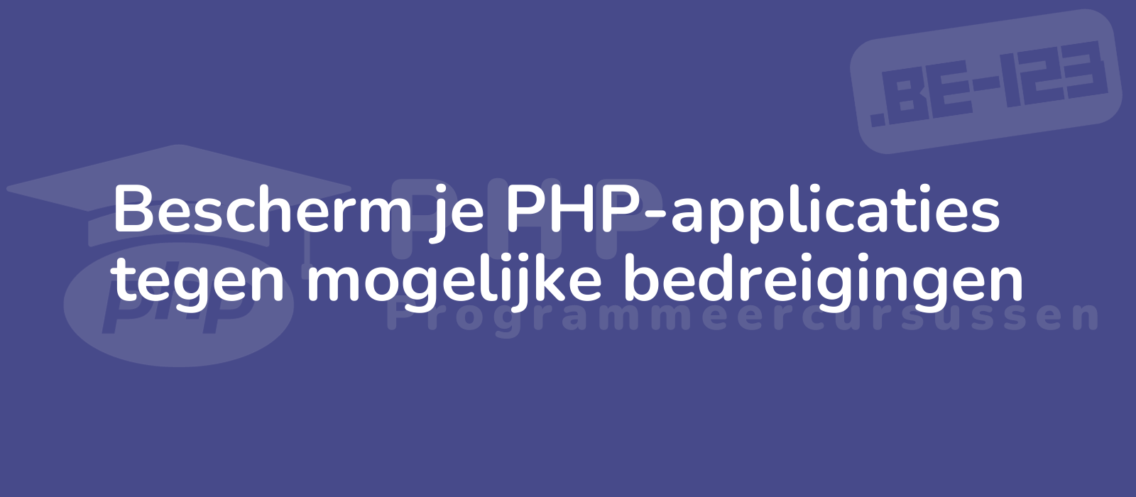 secure your php applications against potential threats a professional php developer safeguards code with a background of shield motifs emphasizing security