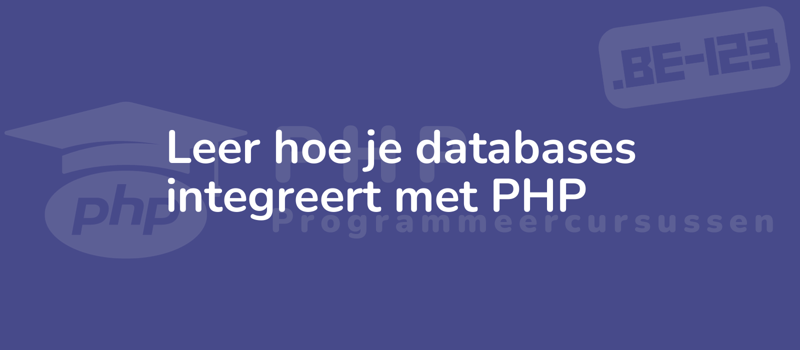 learn how to integrate databases with php an image depicting a computer screen with php code showcasing the seamless integration of databases in a modern and professional style