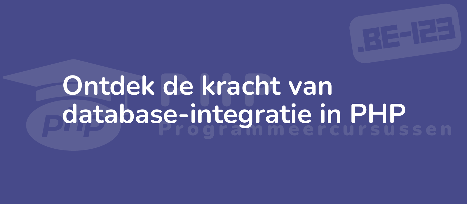 dynamic and engaging representation of php database integration illustrating its power and potential with vibrant colors and intricate details